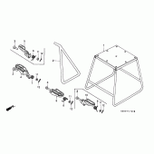 Схема узла: Stand/step для Honda CR250