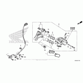 Схема вузла: Задній гальмівний супорт 2 для Honda VT1300 Fury