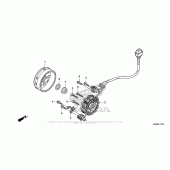 Схема вузла: Генератор для Honda CRF250 CRF250R