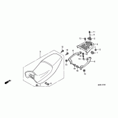Схема узла: Сиденье (2) для Honda FX650 Vigor