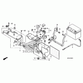 Схема вузла: Акумулятор для Honda VT750 Shadow Aero