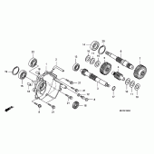 Схема узла: Трансмиссия для Honda FJS400 Silver Wing