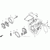 Схема узла: Воздушный фильтр 92-96 для Honda CR250