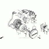 Схема узла: Левая крышка картера для Honda CR250