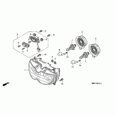Схема узла: Фара (3) для Honda CBR900RR CBR900RR Fireblade