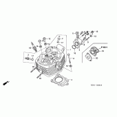 Схема вузла: Головка циліндра для Honda XR125