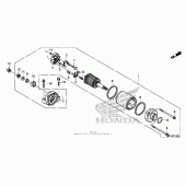 Схема узла: Стартер электрический для Honda CBR600 CBR600RR