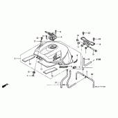 Схема узла: Топливный бак (2) для Honda CBR900RR CBR954RR Fireblade