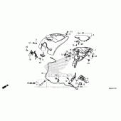 Схема вузла: Top Cover для Honda GL1800 Gold Wing Valkyrie