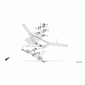 Схема вузла: Верхня траверса & Кліпон керма для Honda CRF150 CRF150RB