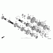 Схема узла: Трансмиссия для Honda CRF150 CRF150F