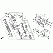 Схема узла: Задний амортизатор 90 для Honda CR250