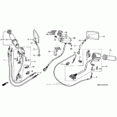 Схема узла: Switch + cable для Honda GL1500 Valkyrie Interstate