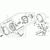 Схема вузла: Фара для Honda VT750 Shadow ACE