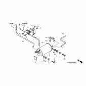 Схема вузла: Evap canister для Honda VFR800 Interceptor