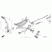 Схема узла: Педаль(Лапка) для Honda CRF150 CRF150F