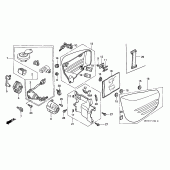 Схема узла: Боковая накладка/key set для Honda VT1100 Shadow Aero