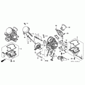 Схема узла: Карбюратор (COMPONENT PARTS) для Honda CBF500