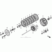 Схема узла: Сцепление для Honda CR250