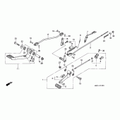 Схема узла: Педаль(Лапка) для Honda VF750 Magna