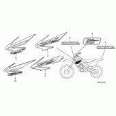 Схема вузла: Label read the manual (CRF450X5,6,7,8) для Honda CRF450 CRF450X