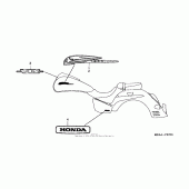 Схема вузла: Emblem + mark для Honda VTX1300