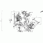 Схема вузла: Карбюратор для Honda GL1500 Gold Wing Interstate