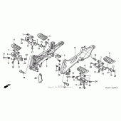 Схема узла: Подножки для Honda ST1300 Pan-European