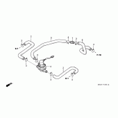 Схема вузла: Система вентиляція картера для Honda CB1300 Super Four