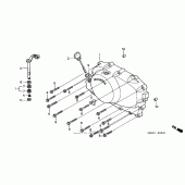 Схема вузла: Права кришка картера для Honda VT750 Shadow Deluxe