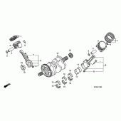 Схема вузла: Crank shaft / piston для Honda ST1300 Pan-European
