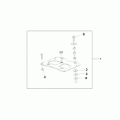 Схема вузла: Зад. carrier bracket для Honda CBF600