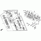 Схема узла: Задний амортизатор 97 для Honda CR250