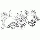 Схема вузла: Повітряний фільтр 88-92 для Honda XR600