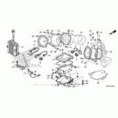 Схема вузла: Audio Unit для Honda GL1800 Gold Wing F6B Bagger