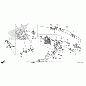 Схема вузла: Водяний насос для Honda VT1300 Interstate