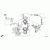 Схема вузла: Паливний насос для Honda VT1300 Fury