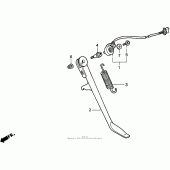 Схема вузла: Підставка для Honda VT600 Shadow VLX