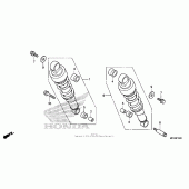 Схема узла: Задний амортизатор (2) для Honda VT750 Shadow Phantom