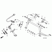 Схема вузла: Підставка для Honda FJS400 Silver Wing