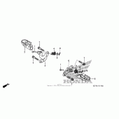 Схема узла: Подножки для Honda CRF150 CRF150F