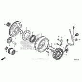 Схема вузла: Генератор для Honda VT1300 Sabre