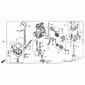 Схема вузла: Карбюратор для Honda XR400