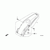 Схема вузла: Заднє крило для Honda CRF150 CRF150RB