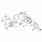 Схема вузла: Права кришка картера для Honda VT1300 Fury