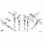 Схема вузла: Шток & Клапан для Honda VT1300 Interstate