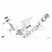 Схема узла: Коленчатый вал & Поршень для Honda ST1300 Pan-European Police