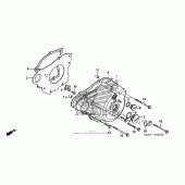 Схема вузла: Ліва кришка картера для Honda CMX250 Rebel