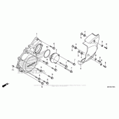 Схема вузла: Ліва кришка картера для Honda CB1100