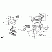 Схема узла: Воздушный фильтр для Honda XR125
